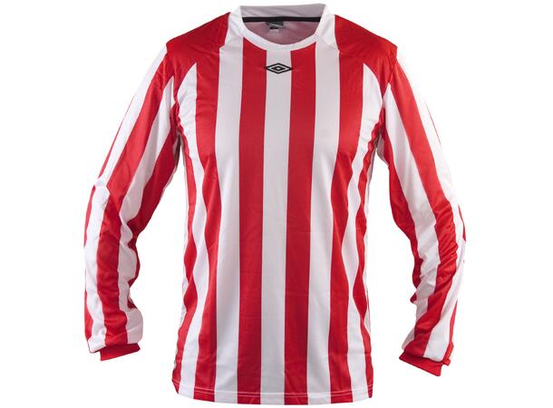 UMBRO Bilbao Stripe Jsy Vit/Röd XL Randig matchtröja lång ärm